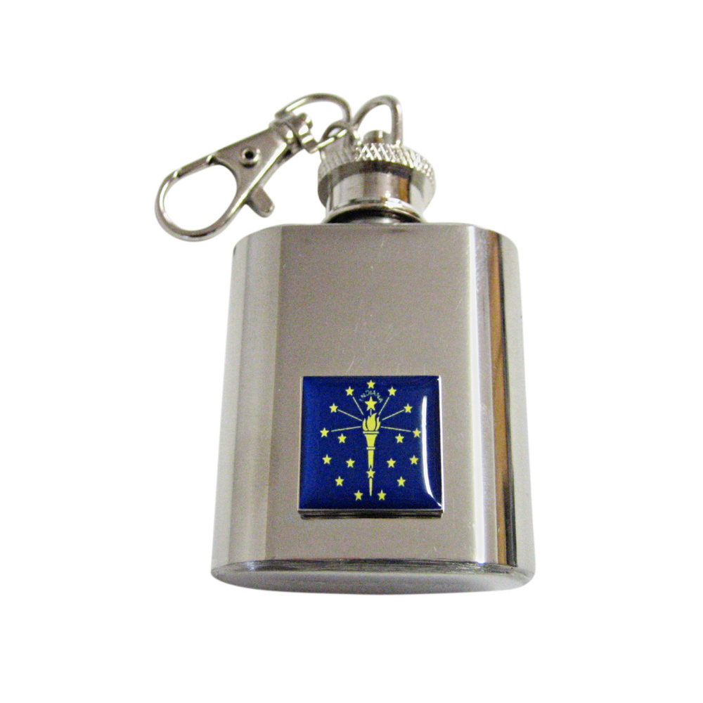 Indiana State Flag Keychain Flask - image 1